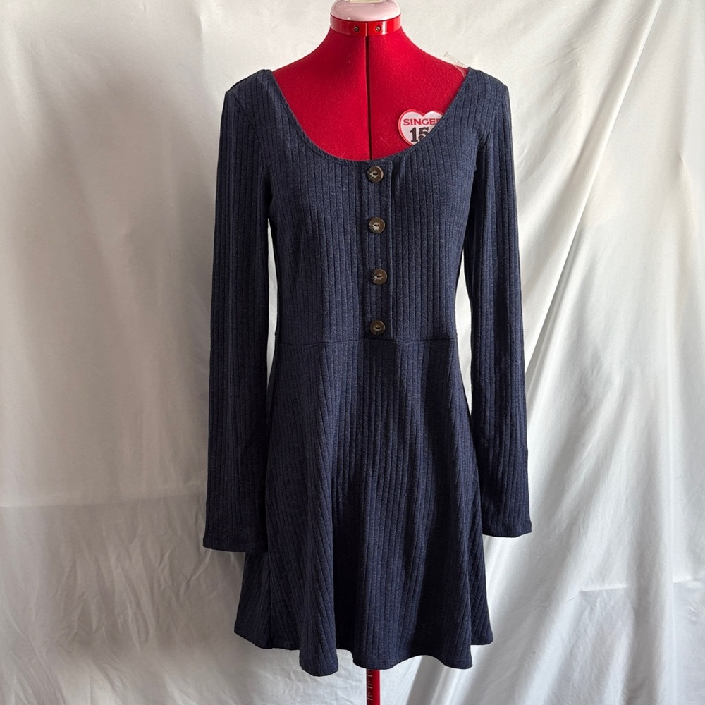 Wild Fable Navy Long Sleeve Dress LL189